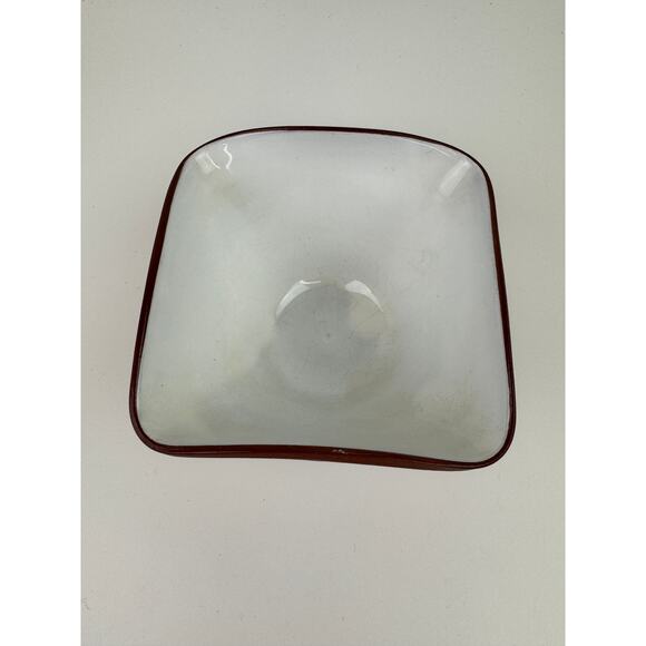 Vintage 60s Graveren Norsk Brown White Polka Dot Pottery Bowl Norway - Picture 4 of 6